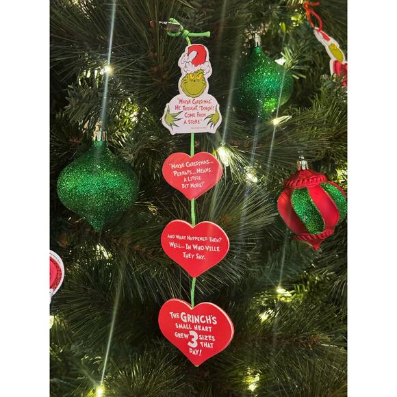 6 Piece Set of Grinch Ornaments for Christmas Tree, Wreath or Swag Decor - Picture 4 of 10